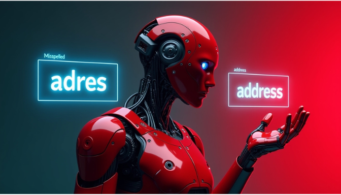 futuristic AI text extraction from image visualization