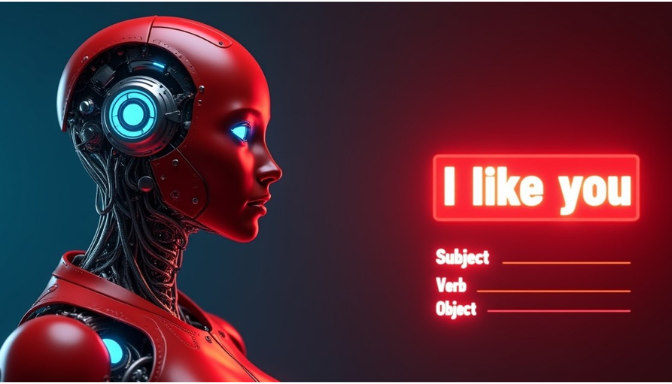 futuristic AI text extraction from image visualization