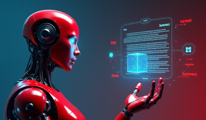 futuristic AI text extraction from image visualization