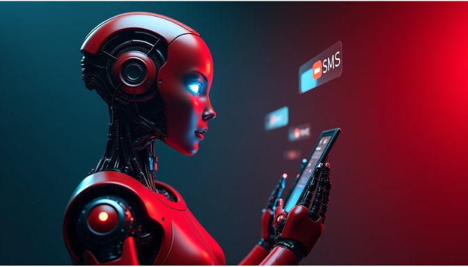 futuristic AI text extraction from image visualization